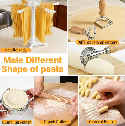TREWAVE Pasta Making Tools Set, Homemade Pasta Making Kit