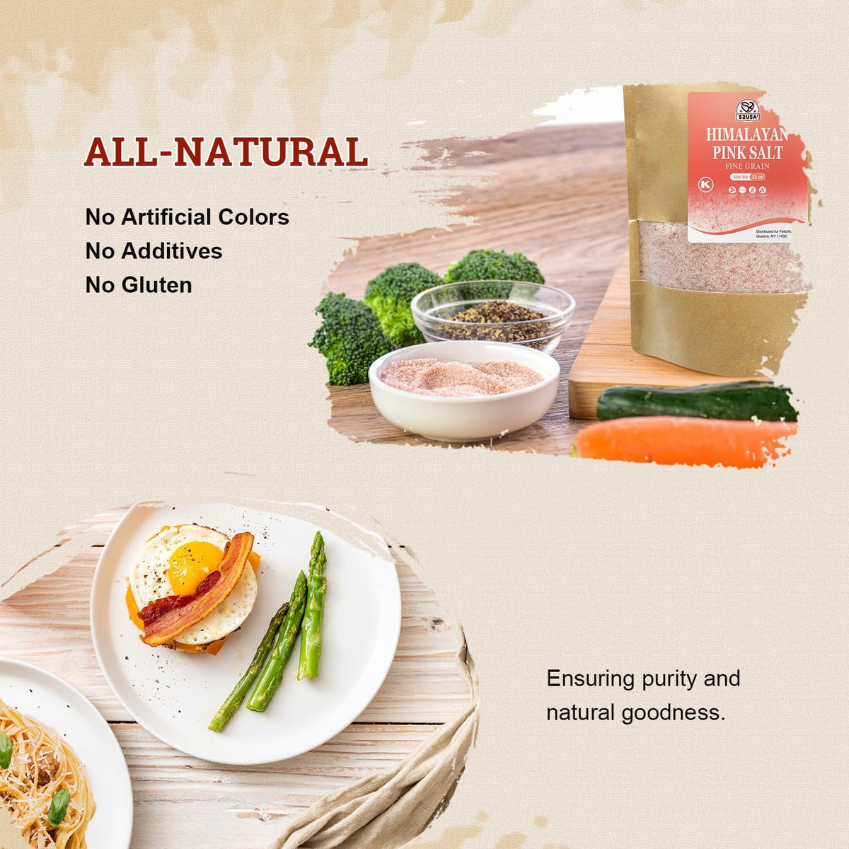 52USA Himalayan Pink Salt, Coarse Grain 1 lb, Salt for Grinder Refill