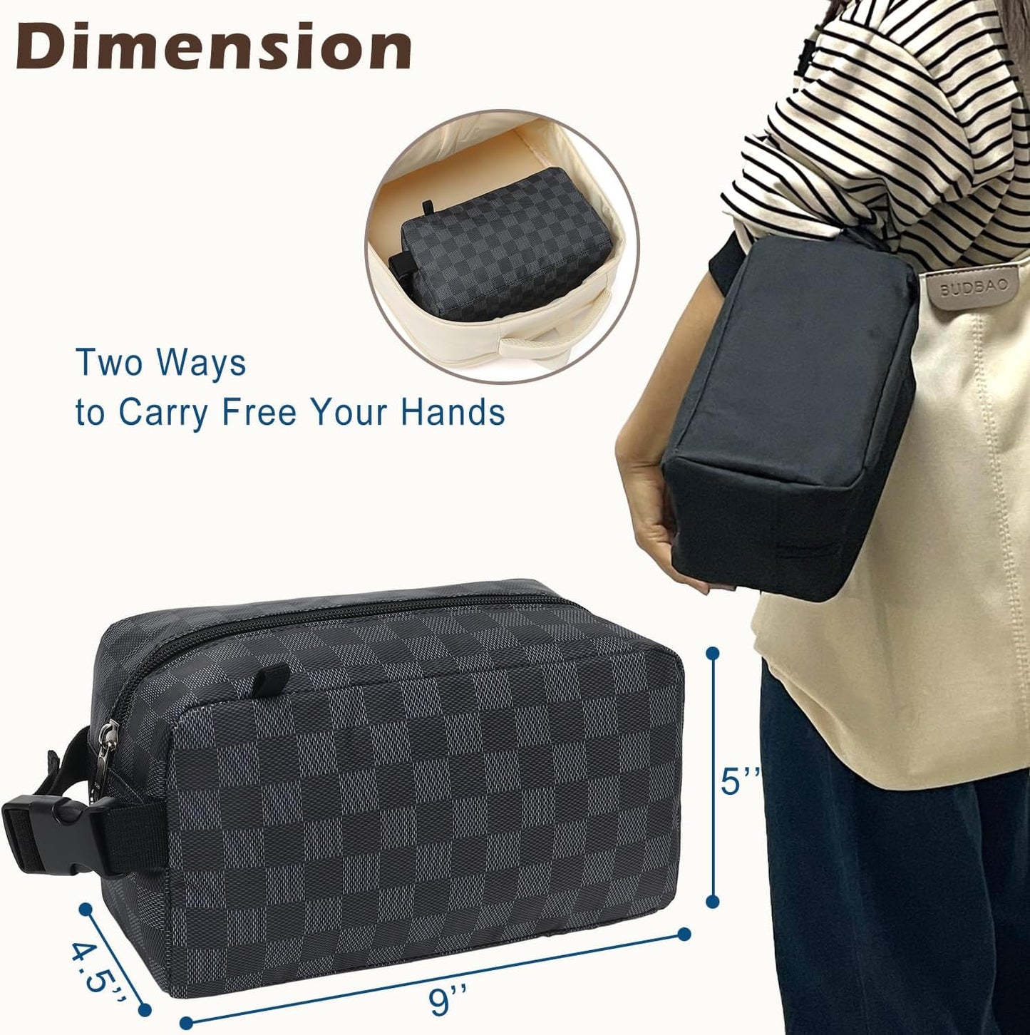 FlowFly Small Insulated Lunch box Portable Soft Bag Mini Cooler Thermal Meal Tote Kit with Handle for Work & School, Black