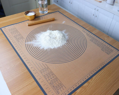 Silicone Pastry Mat 36x24 Inch Nonstick Baking Mat -Perfect for Dough, Pastry, Dough Rolling, Kneading Board, Pie Crust, Fondant, Pasta/Pizza, Kitchen Counter Mat