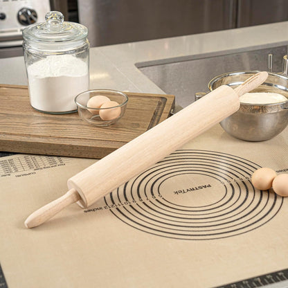 Restaurantware 12 in Wood Beech Asian Dowel Rolling Pin