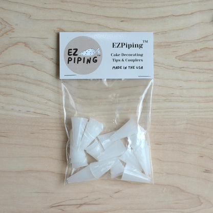 Reusable Plastic Piping Tips, Nozzles Standard Size Star Tip #20