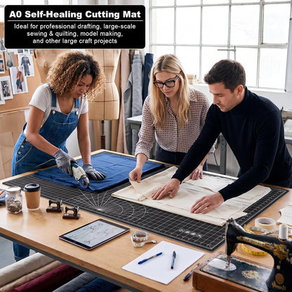 Pangda 1 Pcs 36 x 48 in Large Self Healing Cutting Mat for Sewing, Green