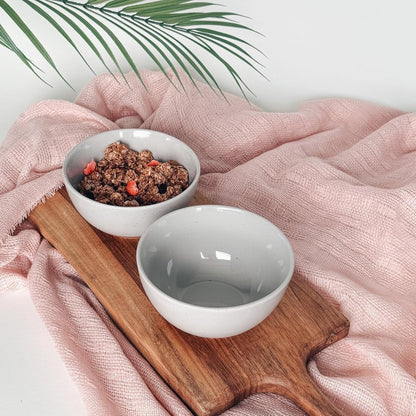 Mora Ceramic Artisan Matte Small Dessert Bowls - 16oz, Set of 6 - Microwave, Oven and Dishwasher Safe, For Rice, Ice Cream, Soup, Snacks, Cereal, Chili, Side Dishes etc - Microwavable Kitchen Bowl