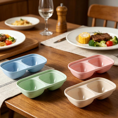 4 Piece Dipping Bowls Set, Small Spice Bowls for Sauce, Soy Sauce Dishes for Sushi, Dessert & Snack Portion Control, Dishwasher Safe Prep Bowls for BBQ Baking, 60ml (2 oz), PP Plastic, Pink