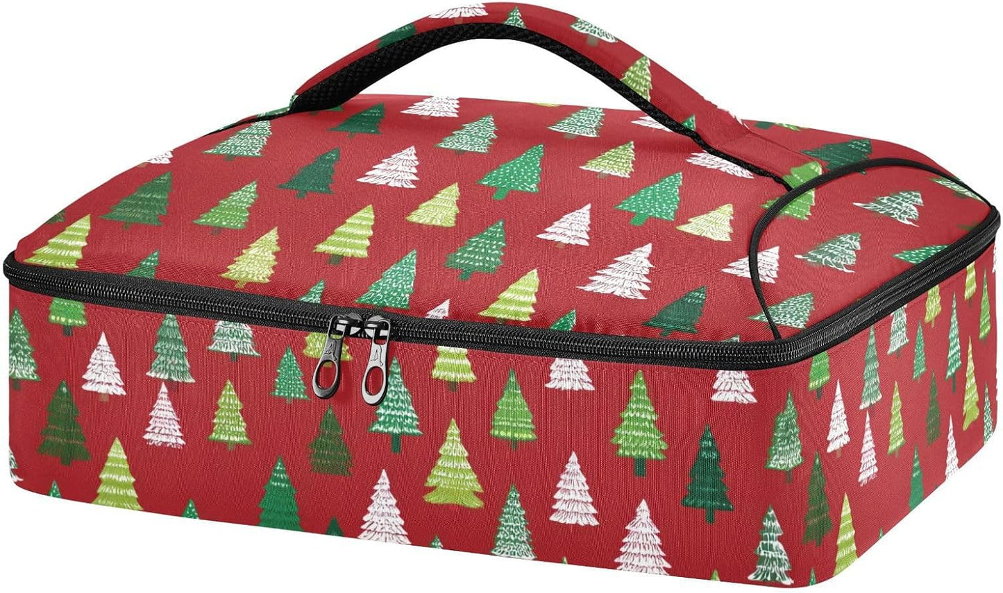 Casserole Carriers for Hot or Cold Food Reusable Casserole Dish Carrier Insulated Thermal Large Capacity Durable Perfect for Party Camping Family Gatherings Yellow Fish - Colors A