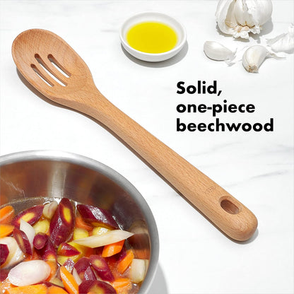 OXO Good Grips Large Wooden Slotted Spoon