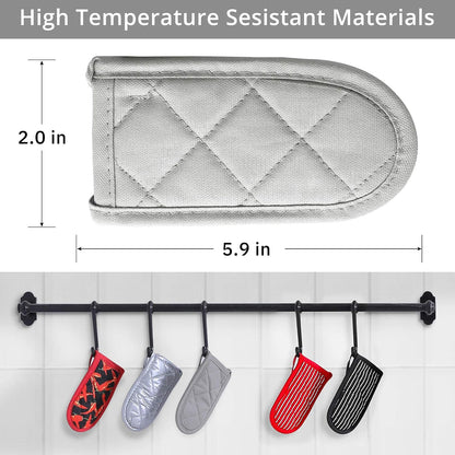 Cast Iron Skillet Handle Covers,Pot Handle Covers Heat Resistant,Pot Holders for Kitchen Heat Resistant,Machine Washable Handle Mitts 2 PCS(Striped)
