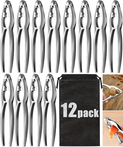 12 Pcs Crab Crackers and Tools Set Heavy Duty Seafood Tools Set Crab Leg Crackers Lobster Nut Crackers Opener Home Kitchen Parties Tools for Crableg and Lobster Lovers Gift
