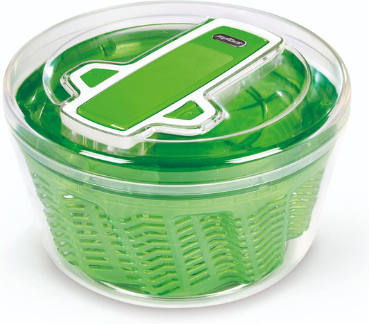 Zyliss Swift Dry Salad Spinner - Fruit Cleaner & Lettuce Spinner with Push Pump - Non-Slip Bowl - Dishwasher Safe - Large