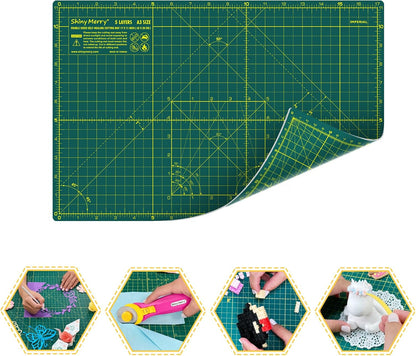 Self Healing Cutting Mat A3 12"x 18" Double Sided Pink Mat