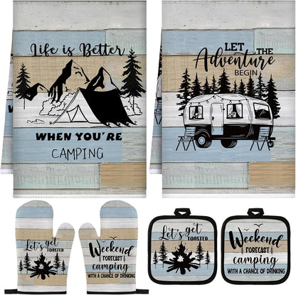 Sratte 6 Pcs Farmhouse Kitchen Decor Accessories Set