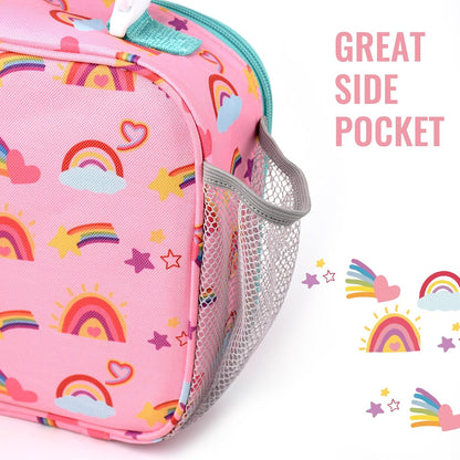 Genteen Lunch Box Kids, Insulated Lunch Bag Kids Boys Girls Back to School, Soft Lunch Box for Men Reusable Lunchbox for Office,Outdoor,School (Black)