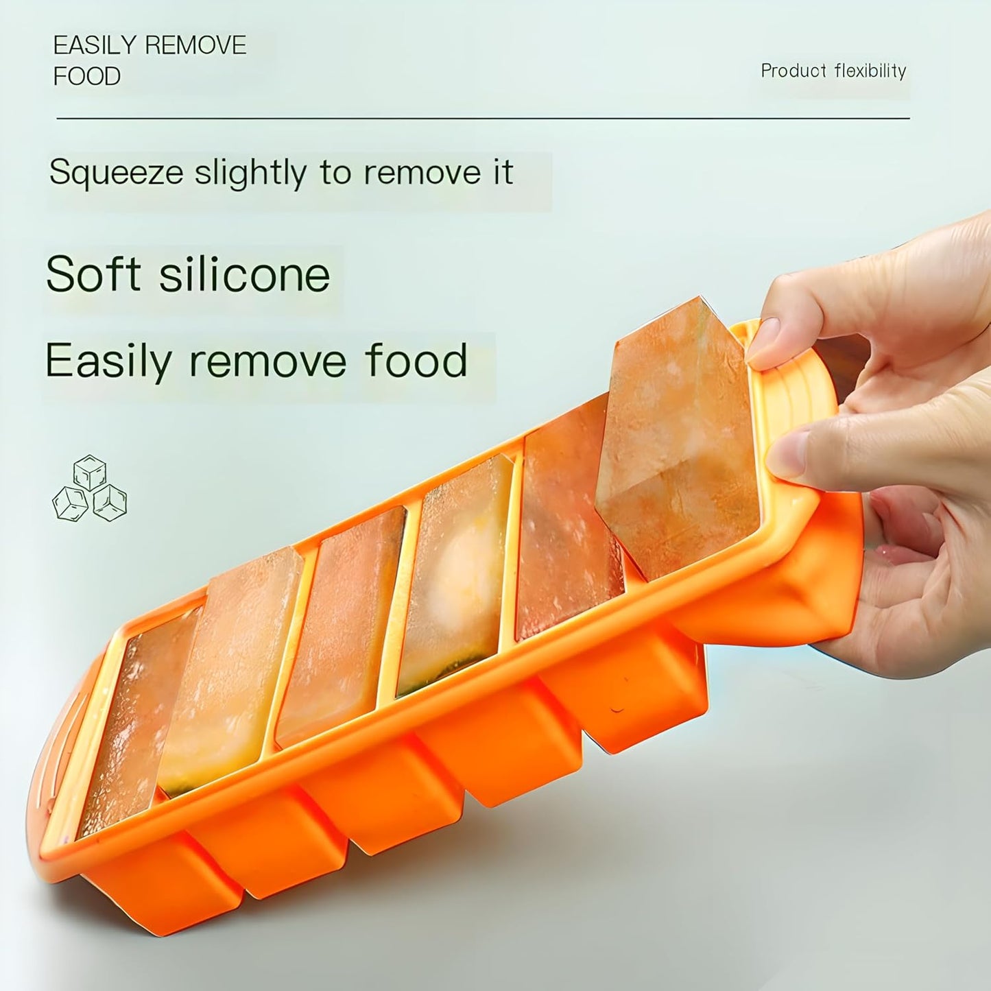 2 Cup Silicone soup Freezer Molds - Non-Stick Meal Prep Trays for Soups, Sauces, Smoothies & Desserts | Easy Release, Dishwasher Safe, BPA-Free (blue, 500ml)