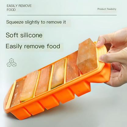 2 Cup Silicone soup Freezer Molds - Non-Stick Meal Prep Trays for Soups, Sauces, Smoothies & Desserts | Easy Release, Dishwasher Safe, BPA-Free (blue, 500ml)