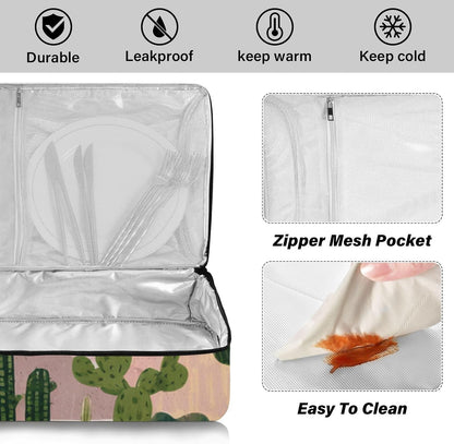 Casserole Carriers for Hot or Cold Food Reusable Casserole Dish Carrier Insulated Thermal Large Capacity Durable Perfect for Party Camping Family Gatherings Yellow Fish - Colors A