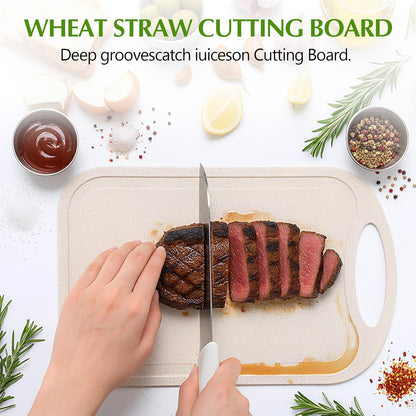 5 Pcs Grill Prep Trays Set Includes Grilling Deep Prep and Serve Trays, 2 Pcs 60oz Stainless Steel Food Container, Cutting Board for Raw Meat Marinating and Finished Cooked Food