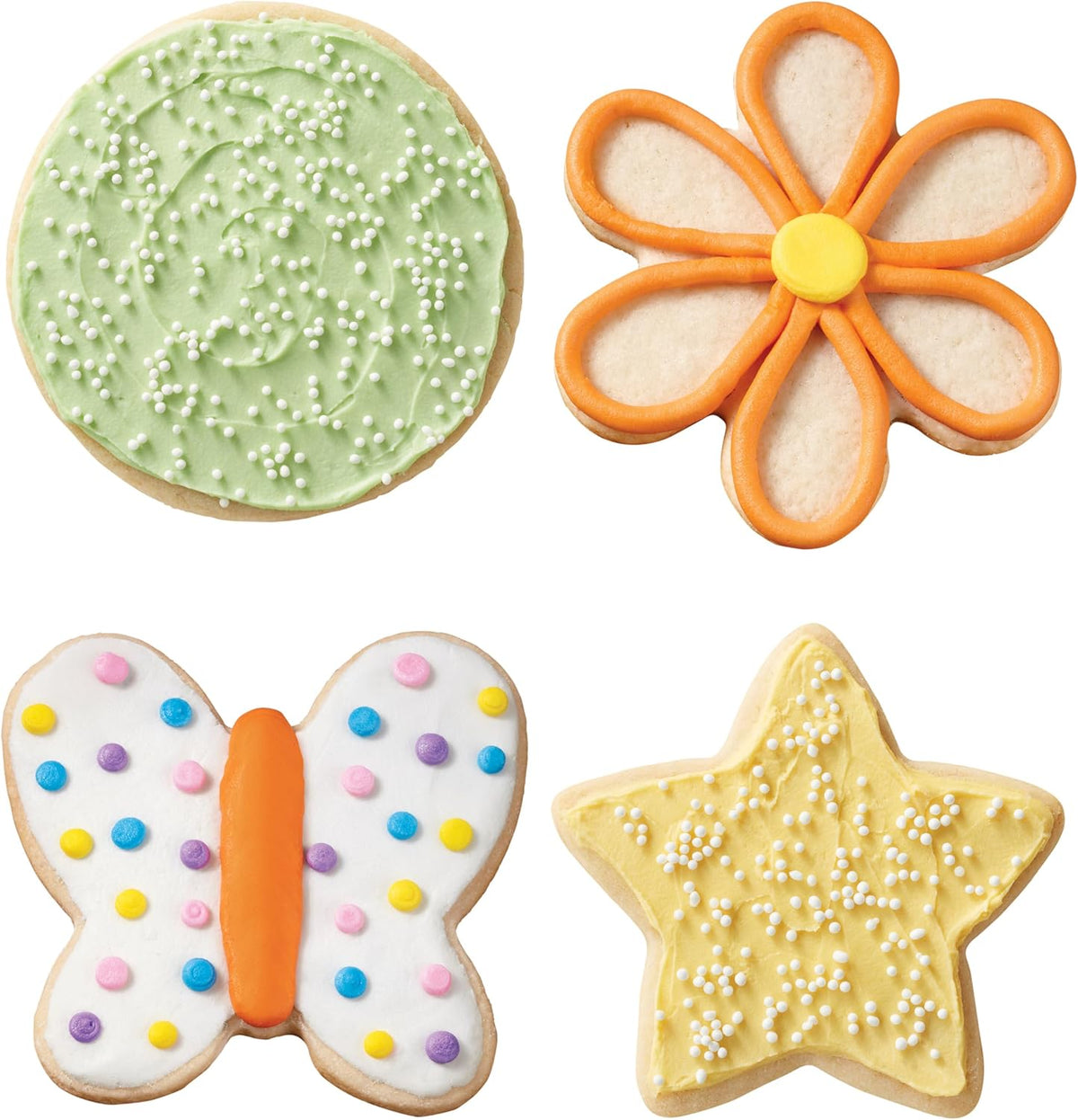 Wilton Comfort Grip Cookie Cutter Set, Assorted, 4-Piece