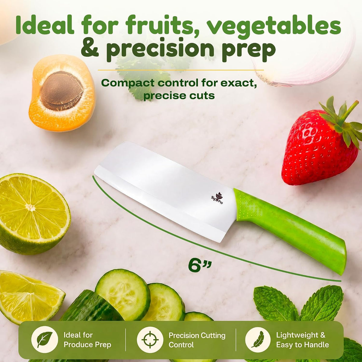 Ceramic Knife Set, 2 Piece, 6 and 4 Inch Sharp Kitchen Blades