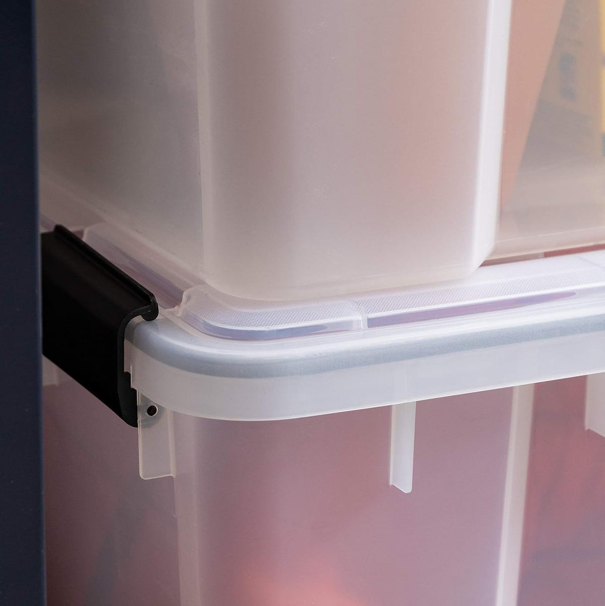 IRIS USA Storage Bins with Lids, WeatherPro Wheeled 106 Qt, Plastic, 3 Pack | Weather-tight gasket, wheels, and secure latches protect camping gear, tools, holiday décor, clothing, and documents.
