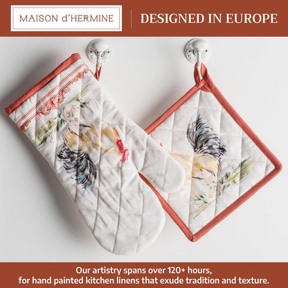 Maison d' Hermine Pot Holders 100% Cotton Potholders (8" x 8") - Colors B