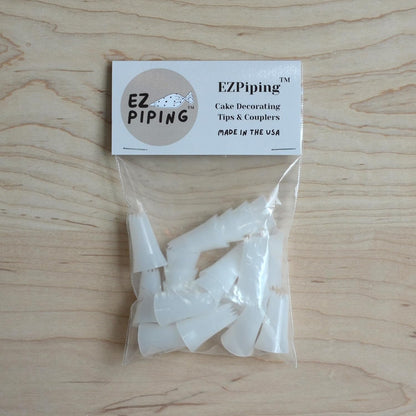 Reusable Plastic Piping Tips, Nozzles Standard Size Star Tip #20