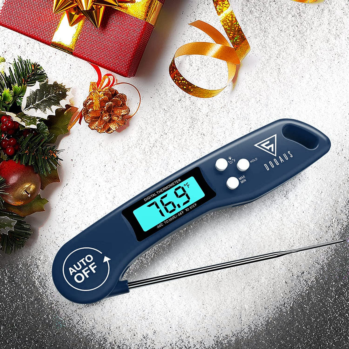 DOQAUS Meat Thermometer Digital – Instant Read Food Thermometer for Cooking