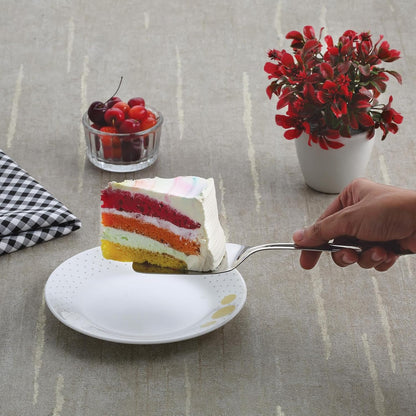 HAZEL Stainless Steel Cake Pie & Pastry Serving Spoon with Handle Slicer Lifter, Silver
