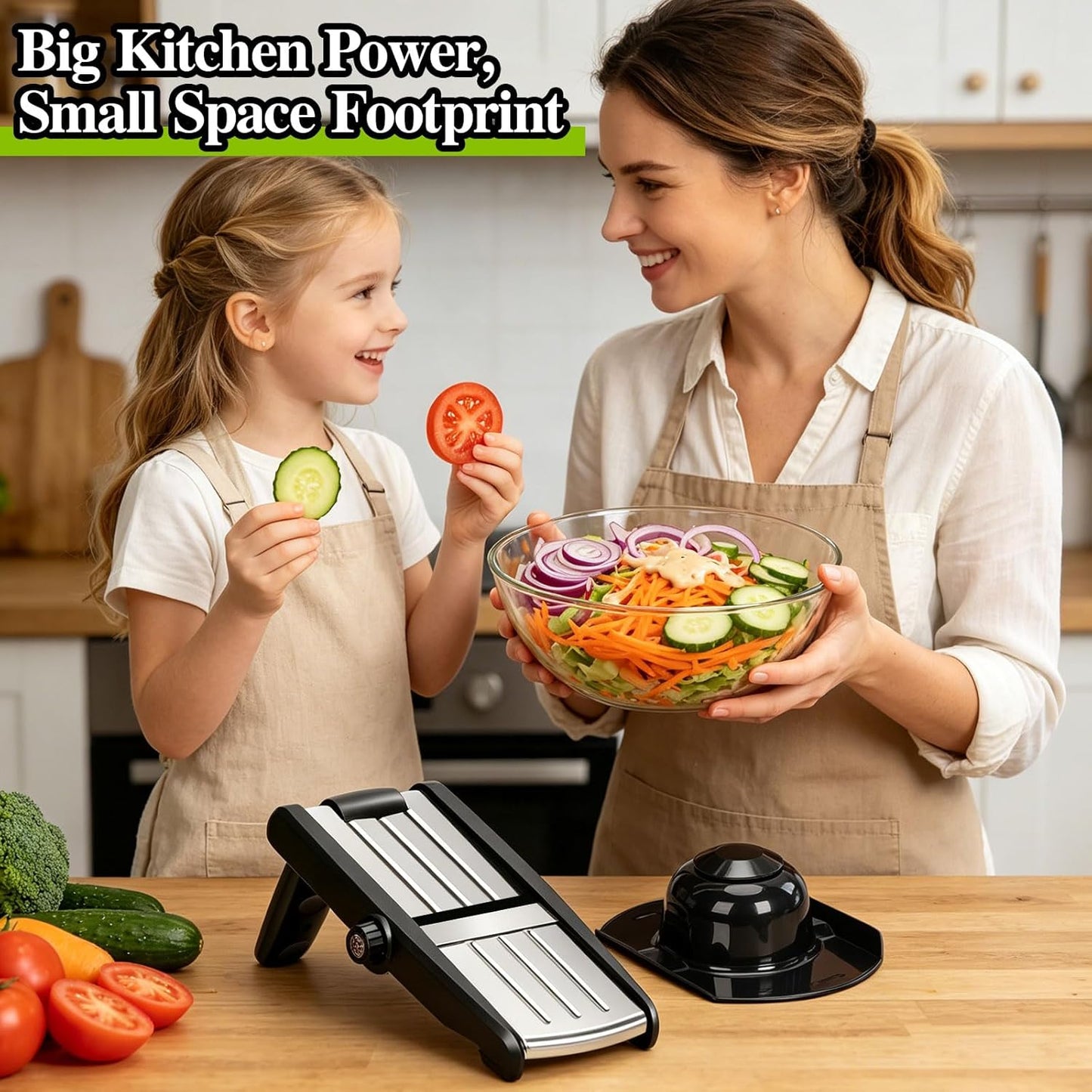 MASTERTOP Mandoline Slicer for Kitchen Adjustable Stainless Steel Food Slicer Vegetable Chopper Onion Waffle French Fry Cutter Potato Chip Julienne Slicer with Safety Gloves