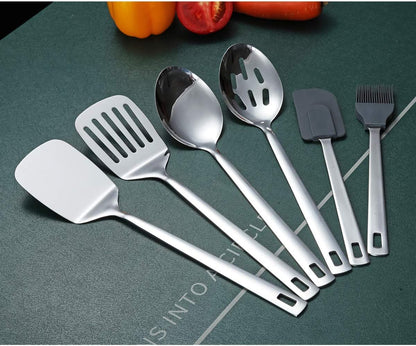 Stainless Steel Spatulas, Berglander Slotted Turner, Metal Turner For Cooking, Kitchen For Nonstick Cookware, Barbecue Spatulas, Dishwasher Safe, Easy to Clean