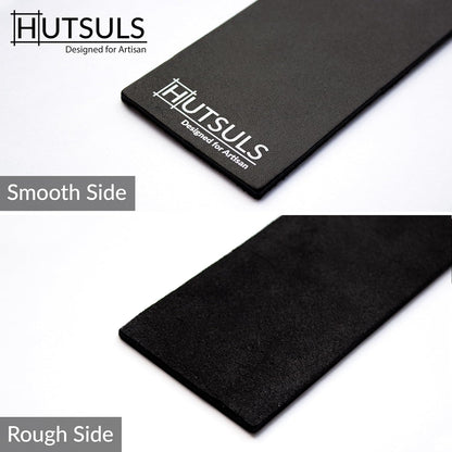 Hutsuls Brown Leather Strop with Compound - Get Razor-Sharp Edges with Stropping Kit, Green Honing Compound & Vegetable Tanned Two Sided Knife Sharpener Step-by-Step Guide Included