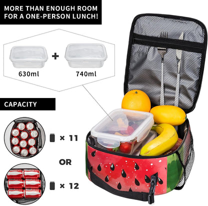 Dinosaur Volcano Insulated Lunch Bag for Women & Men, Reusable Leak-Proof Lunch Box with Cooler Compartment, Lunch Tote for Adults Work Travel Picnic Durable & Washable