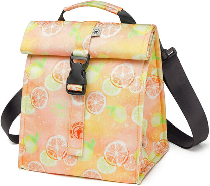 SUNNY BIRD Insulated Lunch Bag Pink Lunch Box Small Cooler Bag for Women, Girls, Adults and Teens (Pink)