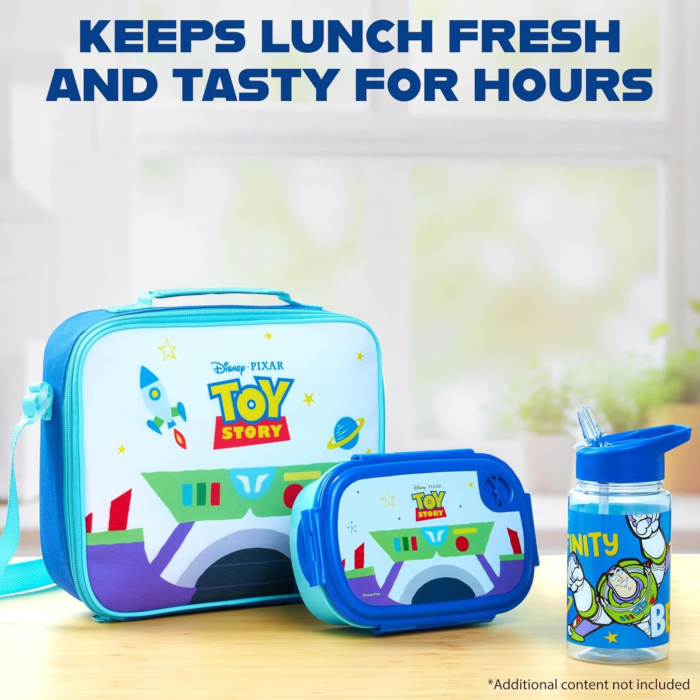 Get Trend SpongeBob Squarepants Water Bottle Lunch Box Lunch Bag Kids Set 3 Pcs Insulated Snack Bag for School Travel Gifts for Kids (Blue SpongeBob)