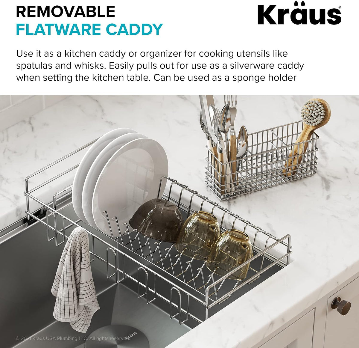 Kraus Stainless Steel 16.75 in Workstation Kitchen Sink Colander CS-6