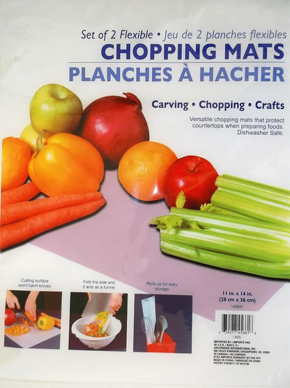 Chopping Mat Set of 2 Flexible