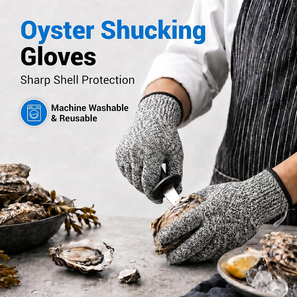 A5 Cut Resistant Gloves, Food Grade Kitchen Safety Gloves
