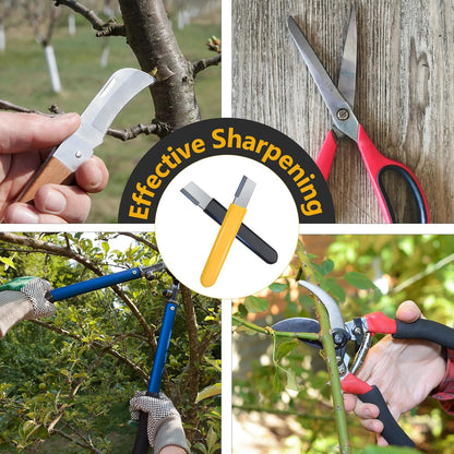 2P Garden Tool Sharpener, Pocket Knife Sharpener Blade Sharpening