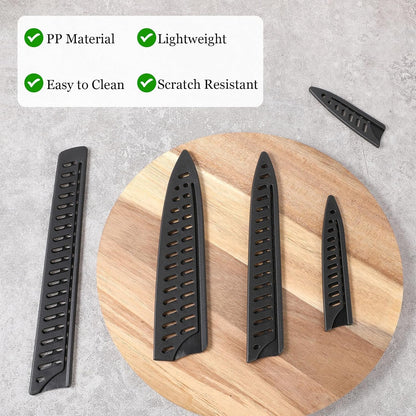 5Pcs Knife Sheath Plastic Chef Knife Protective Sleeves for Kitchen
