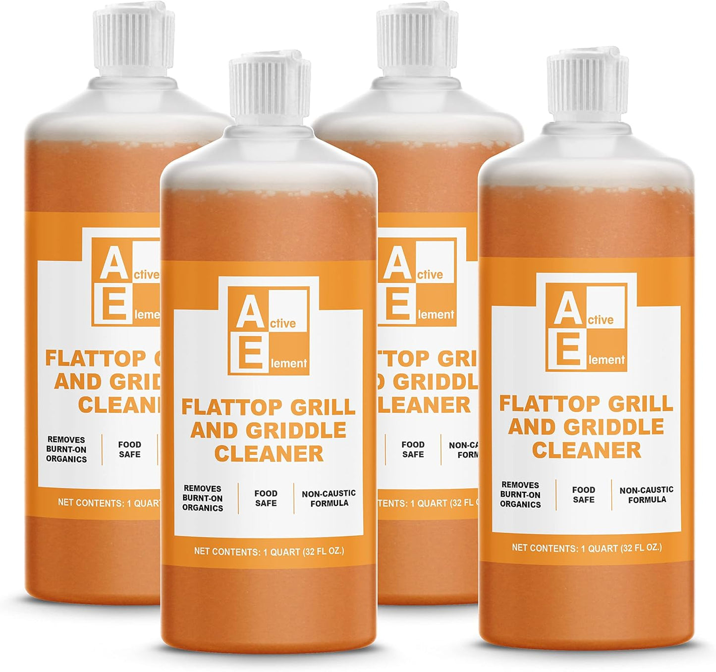 Flat Top Grill Cleaner – 32 fl oz | Griddle Cleaner, Removes Burnt-On Residue, Food Safe, Non-Caustic Formula, For Blackstone Grills