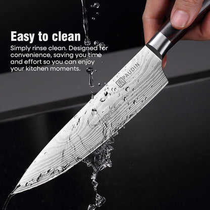 PAUDIN Cheese Knife, 5” Serrated Knife for Block Cheese,Sharp Tomato Knives