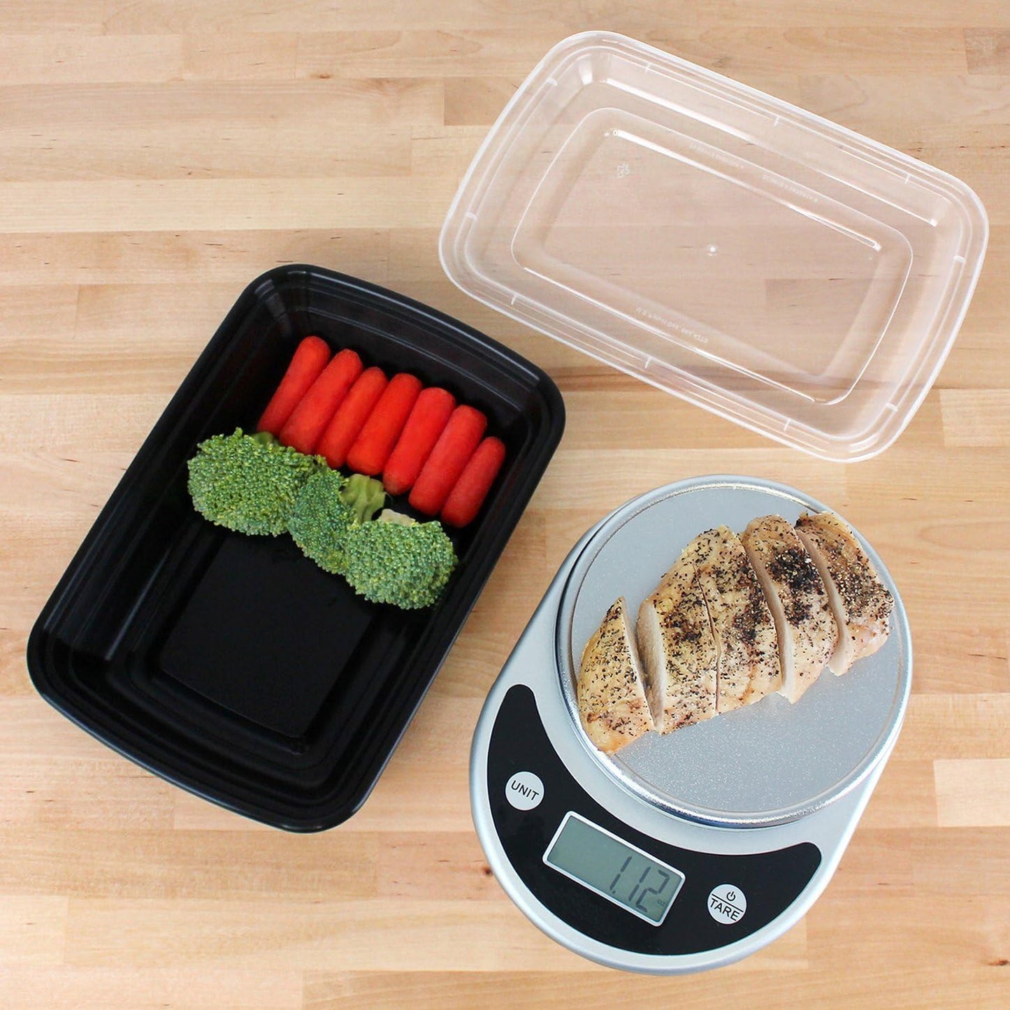 Freshware Meal Prep Containers ,1 Compartment with Lids, Food Containers, Lunch Box | BPA Free | Stackable | Bento Box, Microwave/Dishwasher/Freezer Safe, Portion Control ,28 oz (Pack of 15)