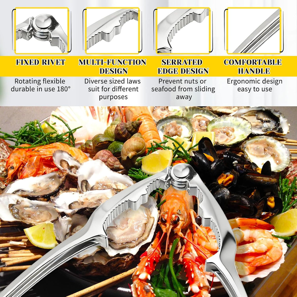 SHENLIU 20 Pack Nut Crackers Tool, Crab Crackers and Tools