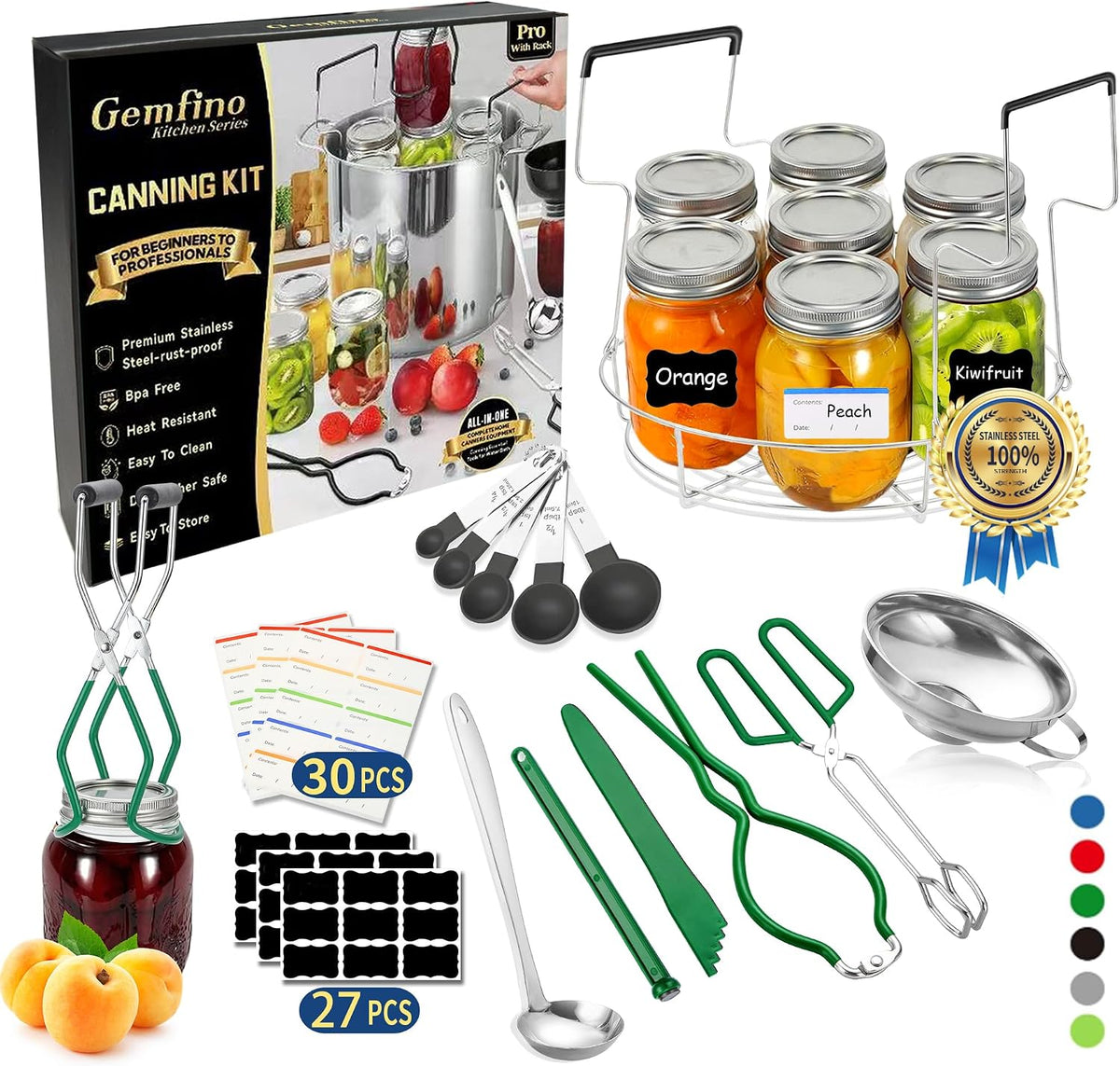 Canning Supplies Starter Kit,Canning Kit Set for Beginners
