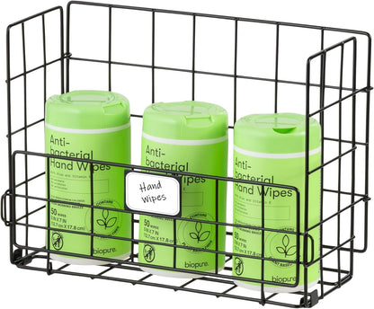 IRIS USA Wire Basket for Pantry Organizers and Storage, 2 Pack, Potato and Onion Storage, Easy Assembly, Stackable Storage Bins, Kitchen Cabinet Bathroom Shelf Organizers for Veggie, Fruit, Snack
