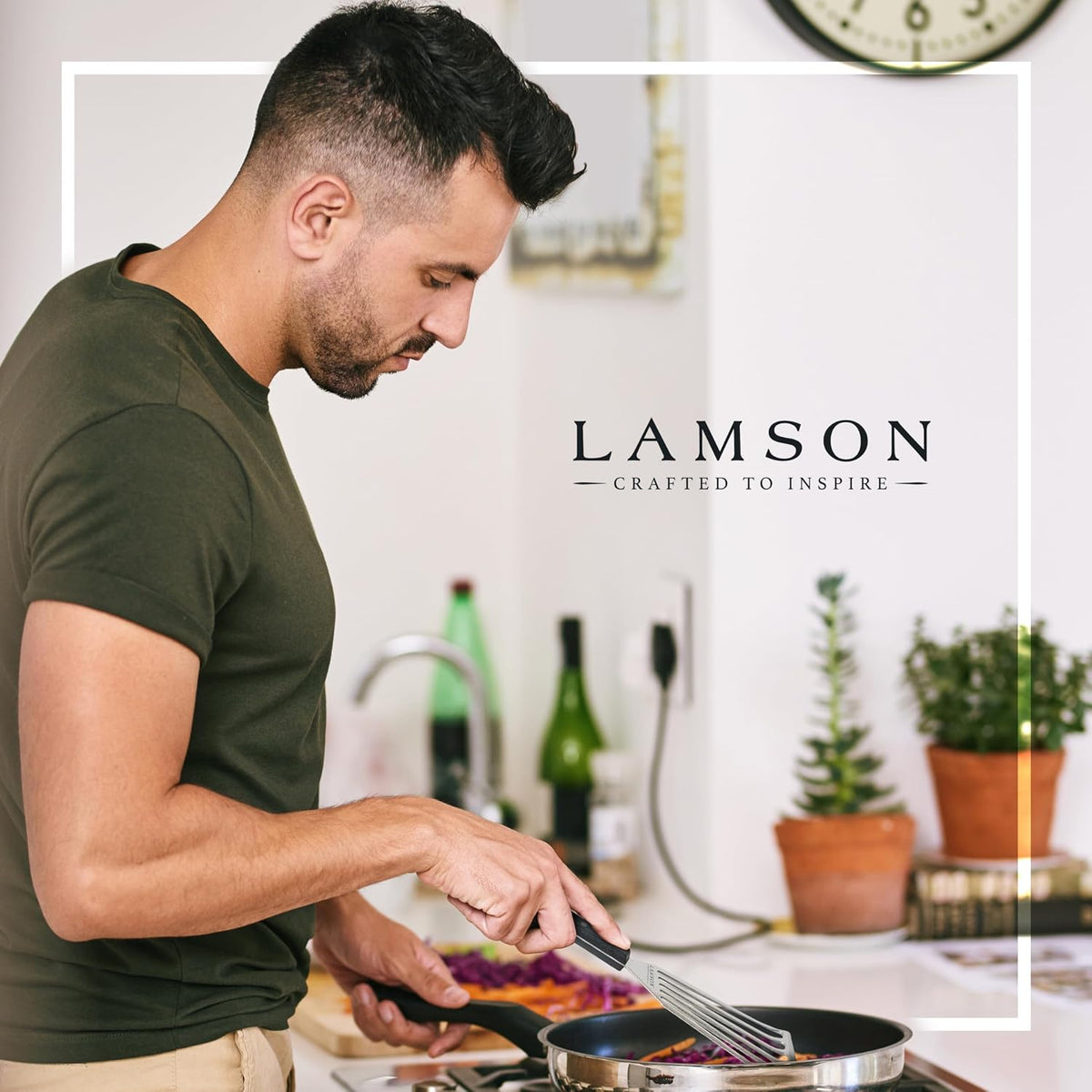 Lamson Fish Spatula, Slotted Metal Turner, 3 x 6 In, Right Hand | Ultra Durable composite handle, dishwasher safe; flexible stainless blade; a dedicated left-handed model is available