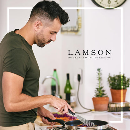 Lamson Fish Spatula, Slotted Metal Turner, 3 x 6 In, Right Hand | Ultra Durable composite handle, dishwasher safe; flexible stainless blade; a dedicated left-handed model is available