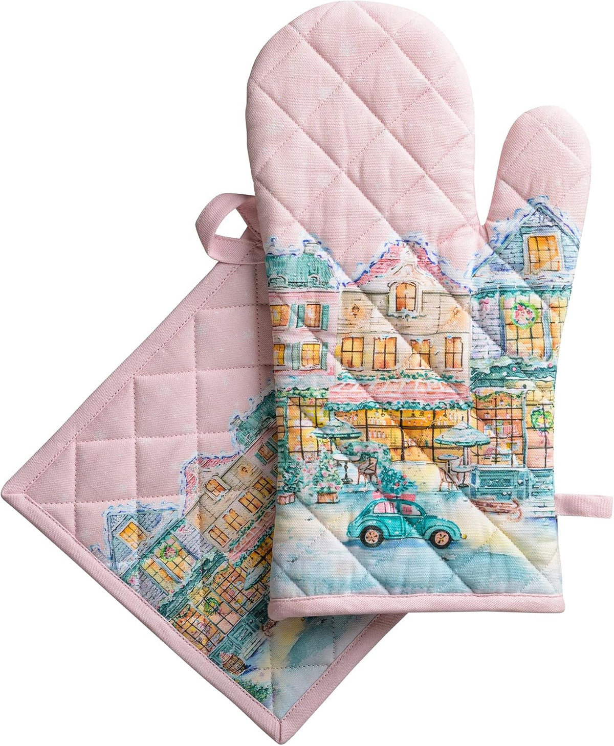 Maison d' Hermine Pot Holders 100% Cotton Potholders (8" x 8") - Colors A