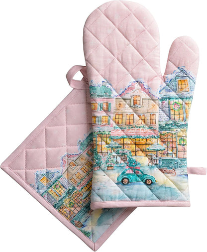 Maison d' Hermine Pot Holders 100% Cotton Potholders (8" x 8") - Colors A