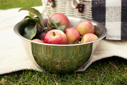 Fox Run Stainless Steel Small Mixing Bowl, 7.25 x 7.25 x 3.75 inches, Metallic